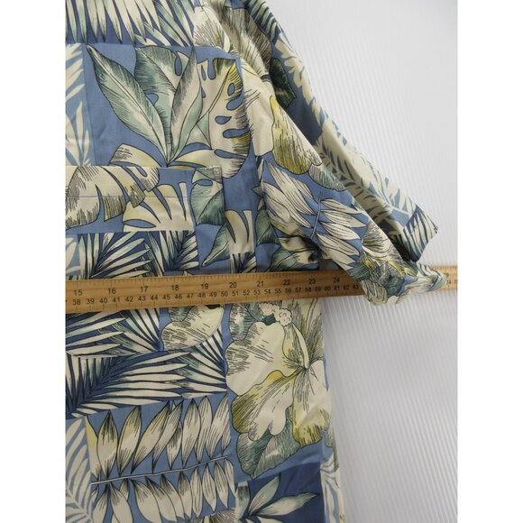 Tommy Bahama Shirt Large Silk Hawaiian Loop Collar Camp Floral Tropical - Picture 5 of 11